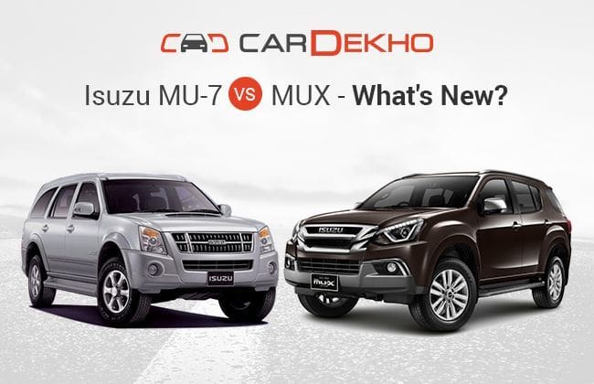 在MU7上的新ISUZU MUX中更多的是更多的？