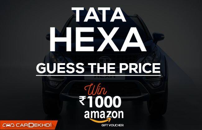 Tata Hexa预计价格 - 猜猜和胜利！