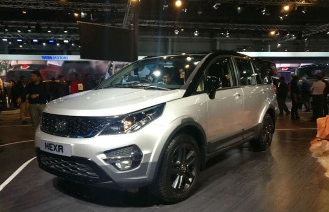 Tata Motors在2018年Auto Expo显示Hexa Dual-Tone Edition