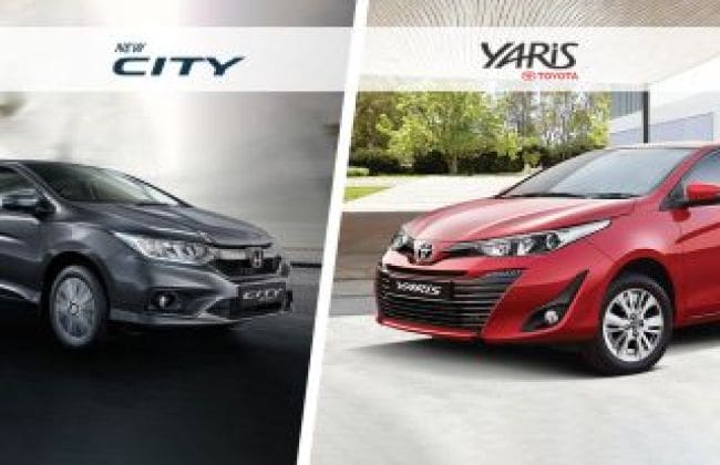 丰田Yaris VS HONDA City  - 规格比较