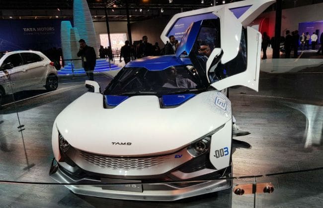 Tamo Racemo在2018年的Auto Expo展示