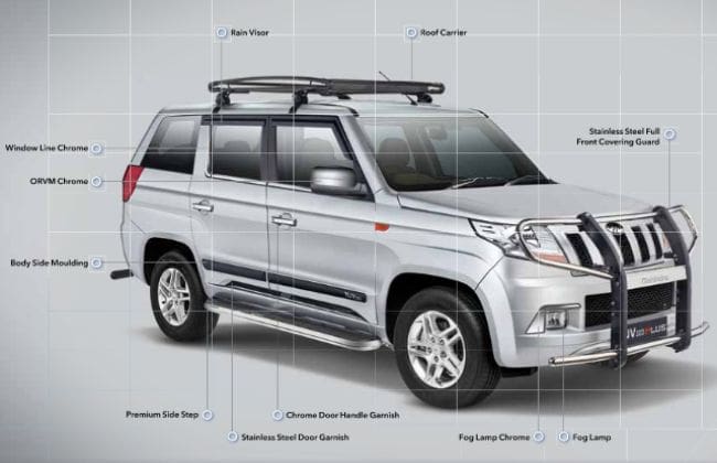 Mahindra Tuv300 Plus：9座SUV的配件透露