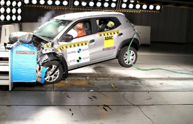 Renault Kwid在拉丁语NCAP崩溃测试中得分3颗星