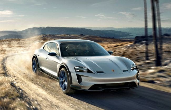 保时捷展示了新的电力交叉概念;将采用Tesla Model X，Jaguar I-Pace