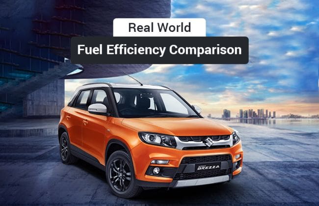 Maruti Vitara Brezza MT与AMT自动 - 现实世界里程比较