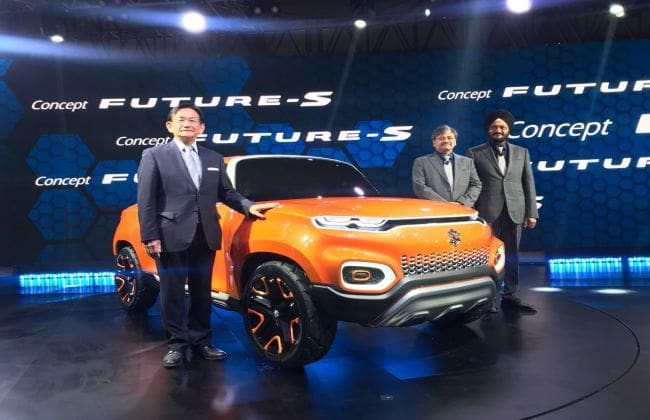 Maruti的小型SUV未来的概念展示了2018年的汽车博览会