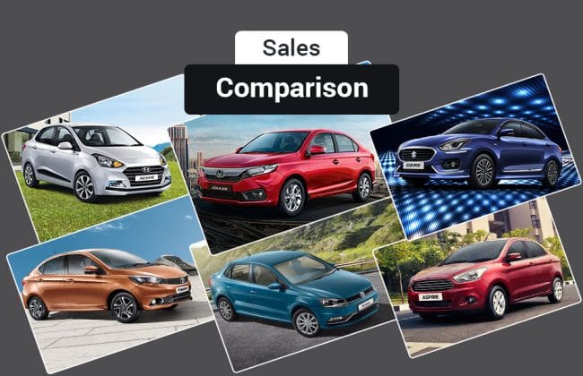 Maruti Dzire Beats Honda Amaze，Tata Tigor和其他紧凑型轿车在2018年5月组合在一起