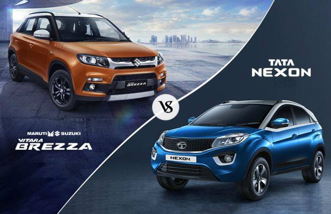 Marutivitara Brezza vs Tata Nexon：变体比较