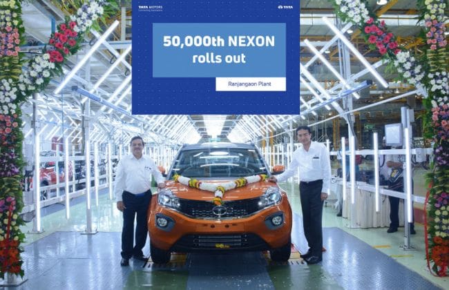 50,000thtata Nexon从Ranjangaon设施中滚出来