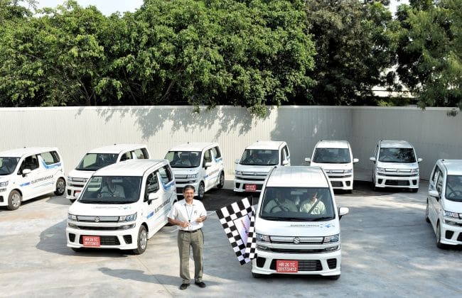 新的Maruti Wagonr为基础的EV现实世界测试在印度开始