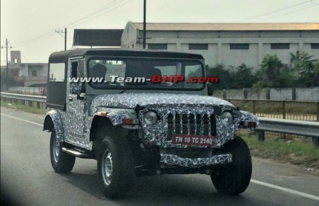 New Mahindra Thar Spy Pics揭示了更多细节