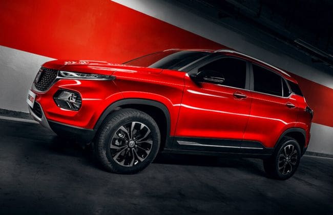 新的MG SUV，可能的Hyundai Creta竞争对手，在印度发现测试