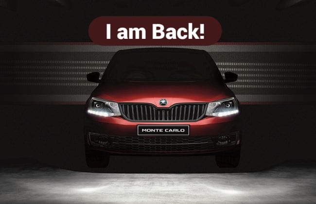 Skoda Rapid Monte Carlo再次推出;价格从11.16卢比开始