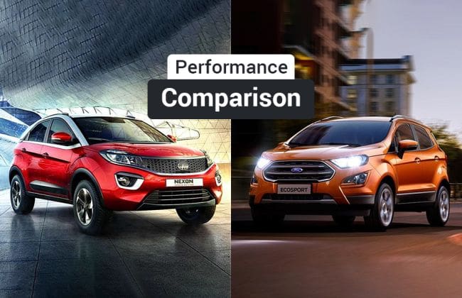 Tata Nexon Petrol VS福特Ecosport汽油：现实世界表现和里程比较