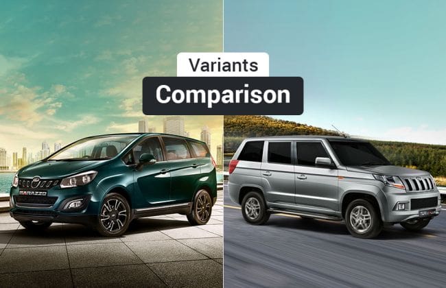 Mahindra Marazzo vs Mahindra Tuv300 Plus：变体比较