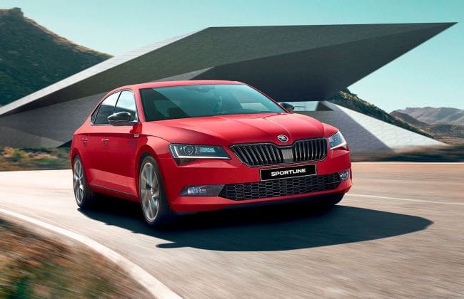 Skoda Superb Sportline推出，达到28.99万卢比