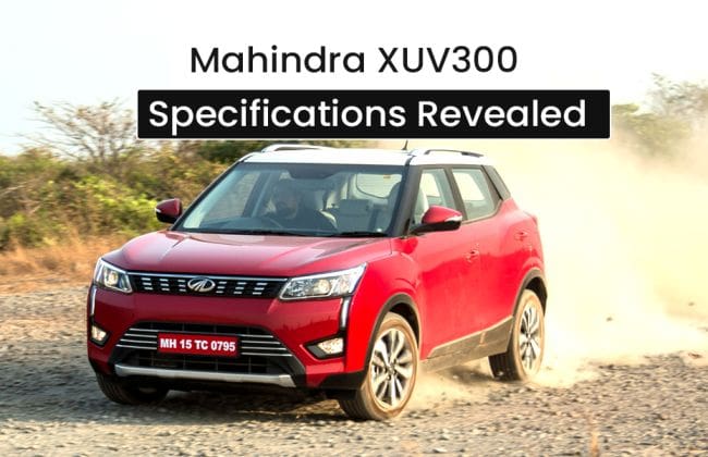 Mahindra XUV300规格在发射之前透露