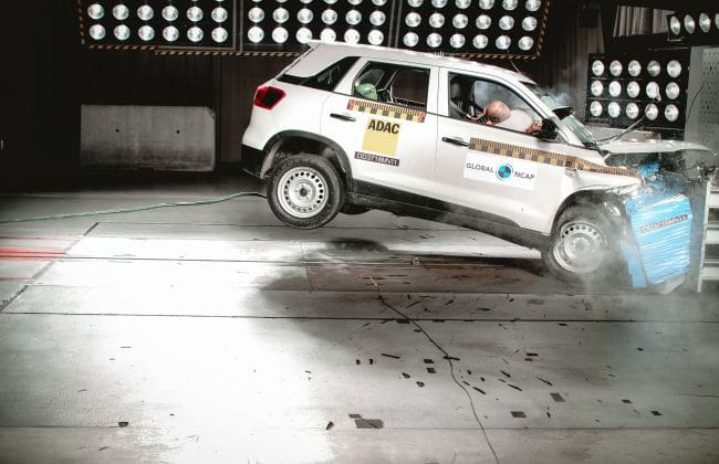在Tata Nexon之后，Maruti Brezza在全球NCAP碰撞测试中得分4星级安全评级