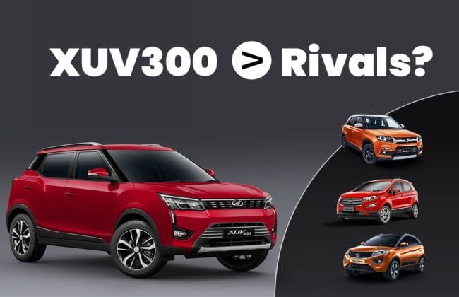 mahindra xuv300：Maruti Brezza，Tata Nexon＆Ford Ecosport提供的7件事