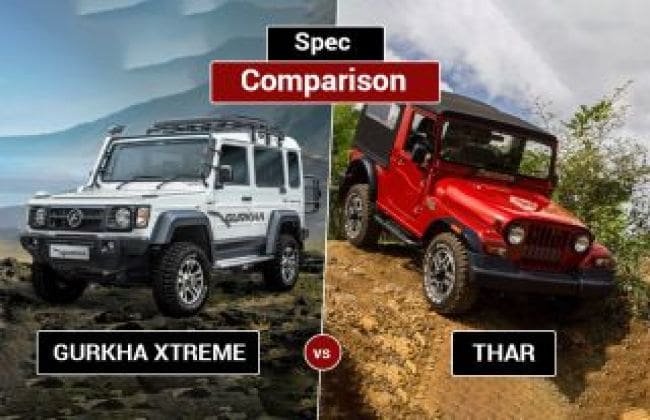 Force Gurka Xtreme vs Mahindra Thar Crde：规格比较