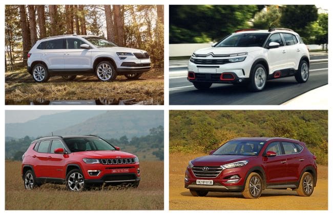 雪铁龙C5 Aircross VS Hyundai Tucson VS Jeep Compass VS Skoda Karoq：规格比较