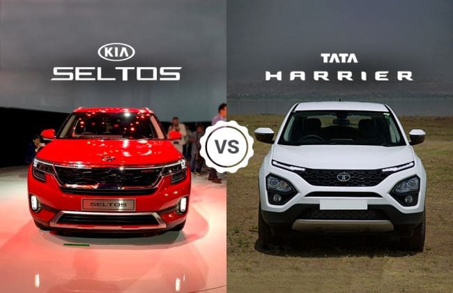 kia seltos vs tata harrier：在照片中