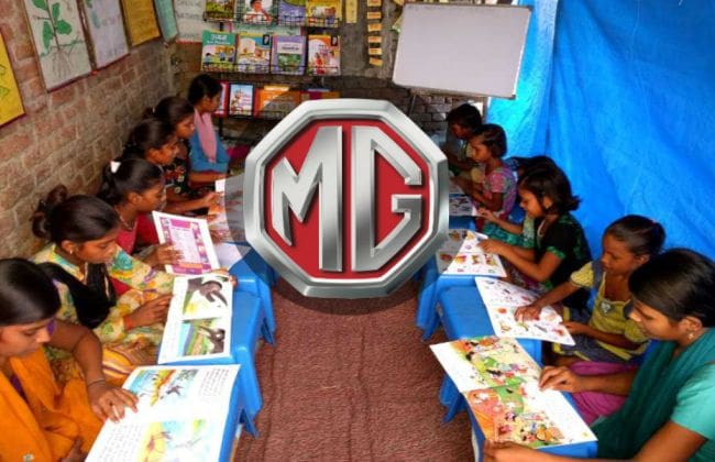 MG电机支持印度贫困女孩的学习中心