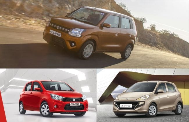 Maruti Celerio Tops Hyundai Santro的需求，Wagonr 2019年5月的领导部分