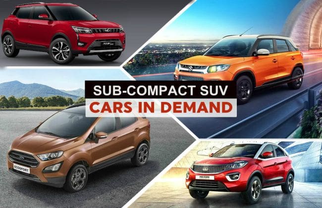 汽车需求：Maruti Suzuki Vitara Brezza，塔塔Nexon 2019年3月的最高细分市场需求