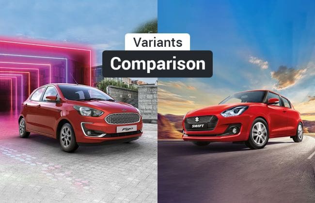 2019年Ford Figo VS Maruti Swift：变体比较