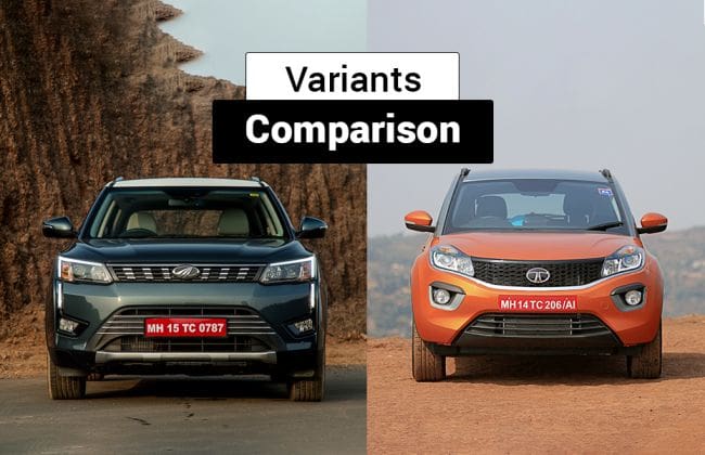 Mahindra XUV300 VS TATA NEXON：变体比较