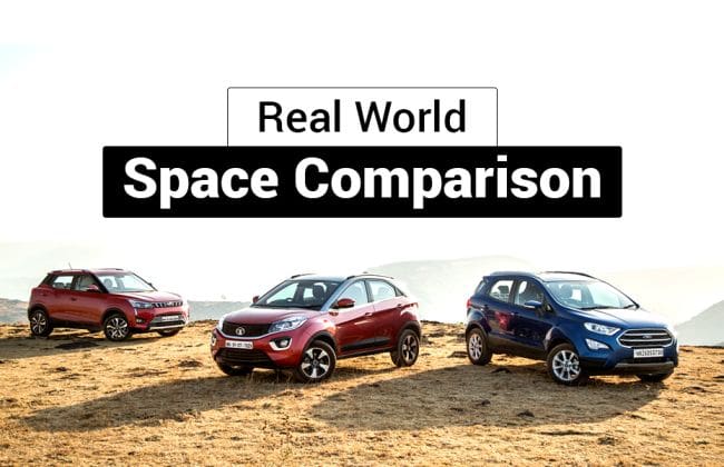 Mahindra Xuv300 VS Maruti Vitara Brezza vs Tata Nexon VS福特Ecosport与本田WR-V：现实世界空间比较