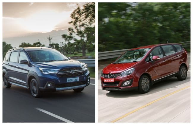 Maruti Suzuki XL6 VS Mahindra Marazzo：在照片中