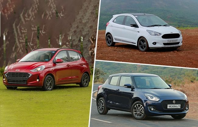 Maruti Swift VS Hyundai Grand I10 Nios VS Ford Figo：哪个是最快的柴油 -  MT掀背车？