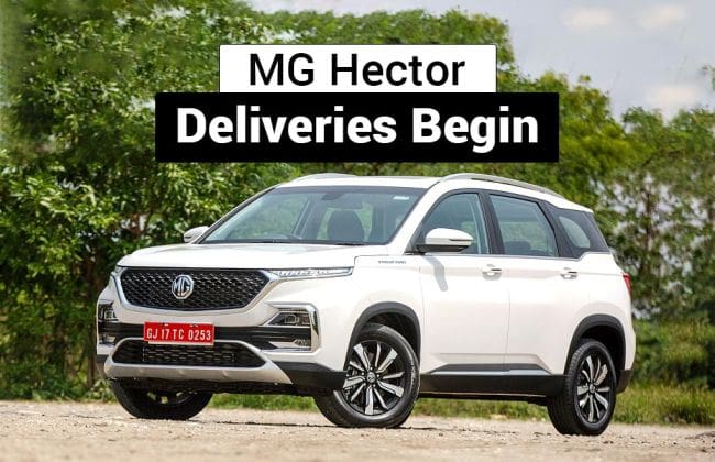 MG开始交付Hector SUV