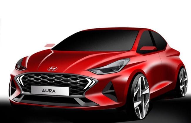 Hyundai Aura在12月19日推出之前戏弄