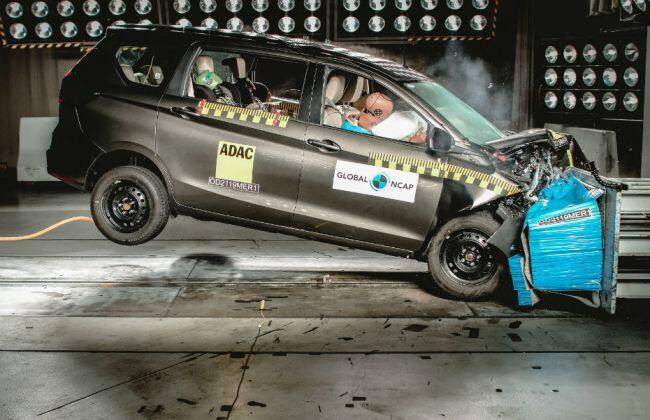 Maruti Eartiga在全球NCAP崩溃测试中获得3星级评级