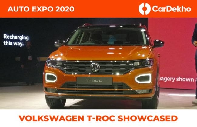 大众汽车T-ROC展示在汽车博览会2020