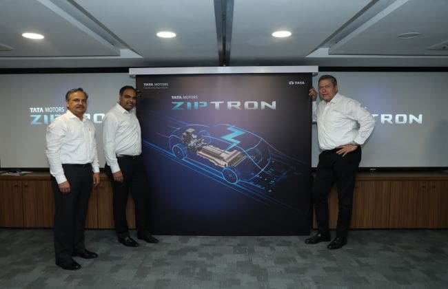 塔塔揭示了Ziptron EV技术;将未来的塔塔evs
