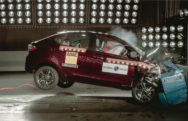 2020 Tata Tiago和Tigor Fackift在全球NCAP碰撞测试中得分4星