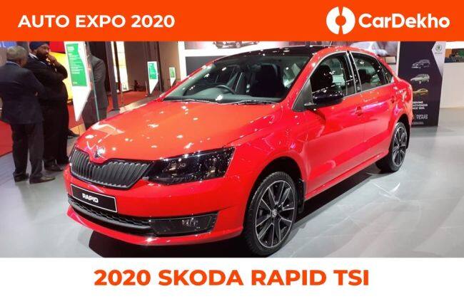 Skoda在汽车博览会2020展示了汽油速度