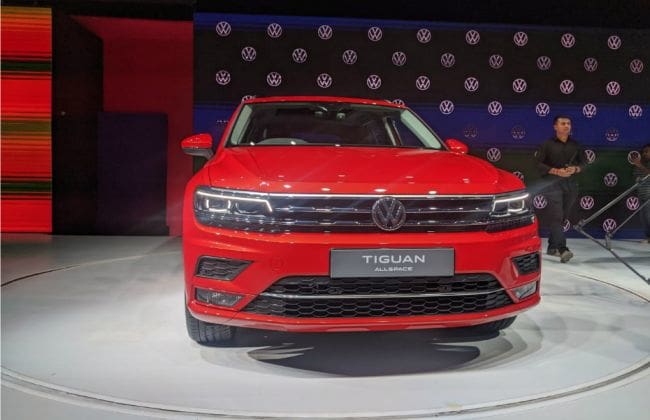 Volkswagen Tiguan Allspace在印度推出，达到33.13卢比