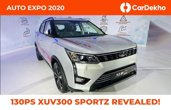 Mahindra Xuv300 Sportz Petrol亮相。比Maruti Vitara Brezza，现代化地点强大