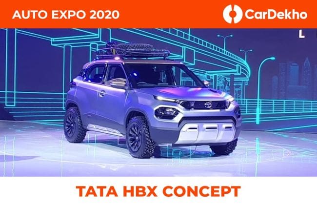 塔塔HBX Micro SUV概念在自动博览会上透露了2020年