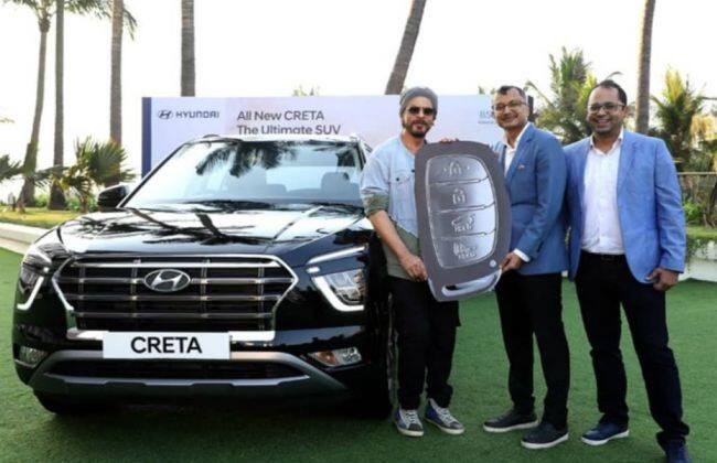 Shah Rukh Khan带回家Hyundai Creta 2020。交货开始