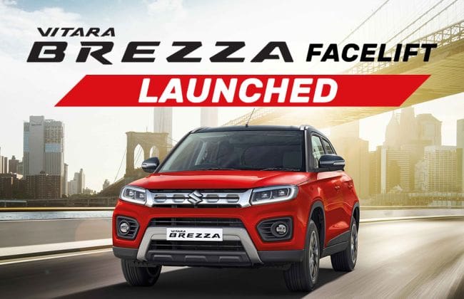 Maruti铃木Vitara Brezza Facelift推出。基数已经下降了！