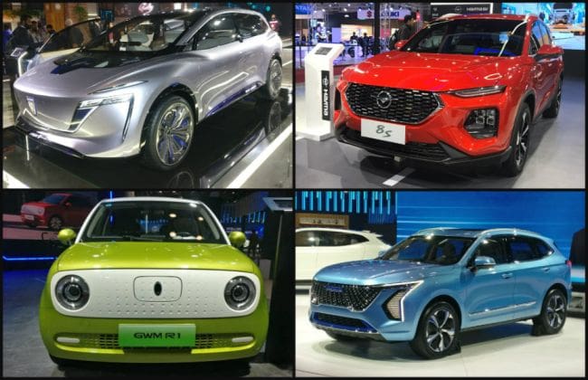 A到Z在汽车博览会上的中国汽车列表​​2020