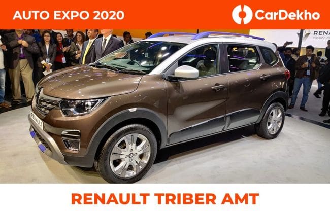 雷诺Triber AMT在汽车博览会2020年透露