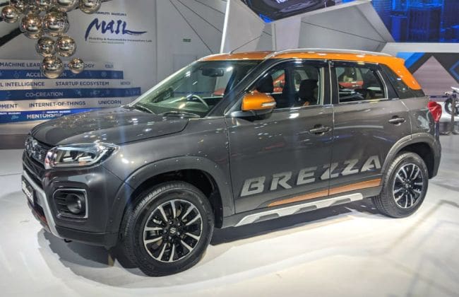 2020 Maruti Vitara Brezza Petrol Fackift配件包装：在详细的照片中