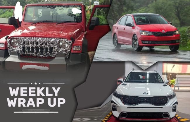 重要的车新闻：Kia Sonet配件，Mahindra Thar Ax选项，Urban Cruiser，Hyundai Grand I10 Nios Corporate版和斯柯达迅速自动